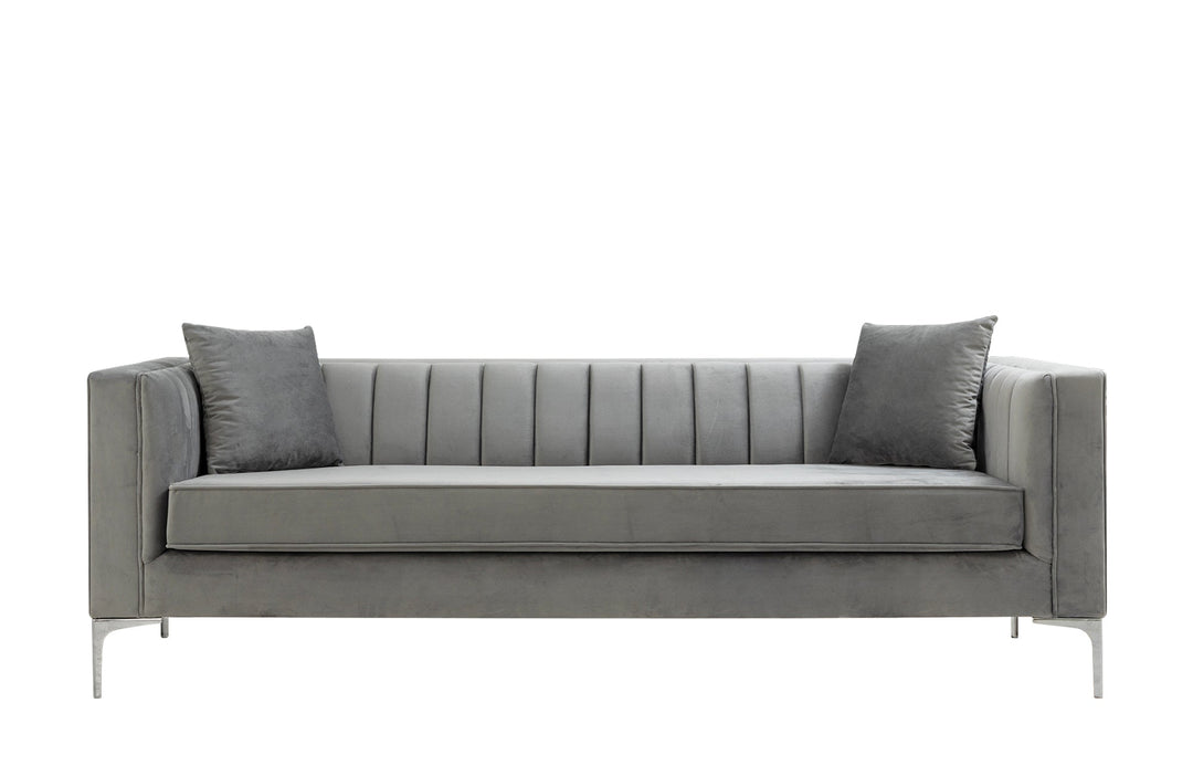 Suna Sofa - Gray - Velvet